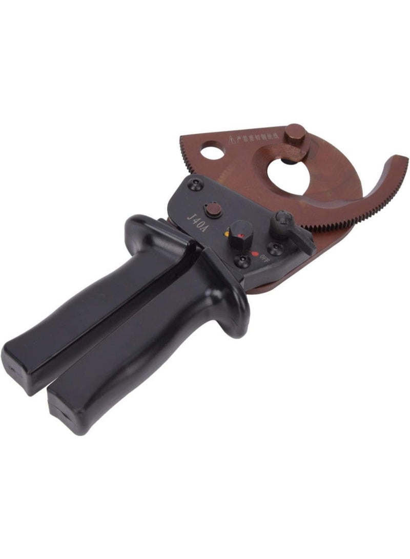 GGOOT Cable Cutter, Ratchet Industrial Grade Cable Scissors, Wire Cutter J40A 300mm² Hardware Hand Operated Cutting Tool, Clamp Cable Cutting Gear Manganese Steel - Image 2
