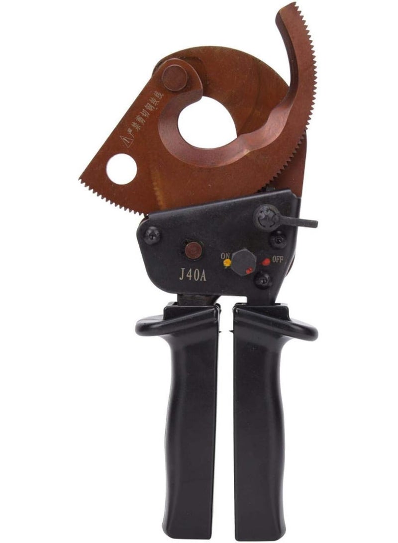 GGOOT Cable Cutter, Ratchet Industrial Grade Cable Scissors, Wire Cutter J40A 300mm² Hardware Hand Operated Cutting Tool, Clamp Cable Cutting Gear Manganese Steel - Image 1