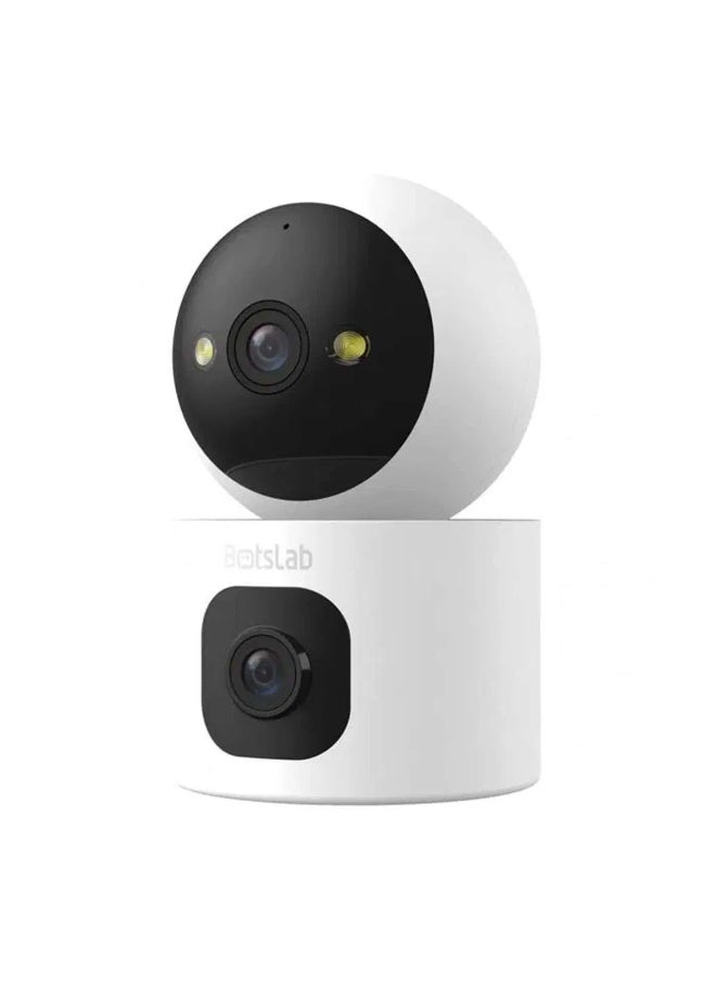 Botslab C231 Indoor Camera 2 Lens 3+3MP Full Color Night Vision, Motion Detection, 360° Panoramic View, Two-Way Audio, Works with Alexa and Google Assistant for Voice Control  - Image 1