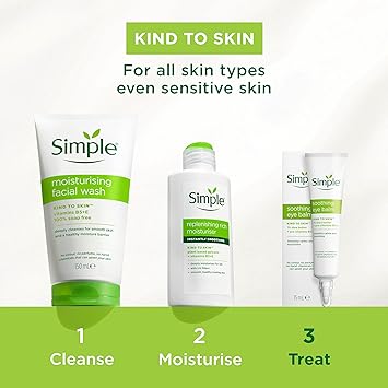 Simple Kind to Skin Moisturising Facial Wash 150 ml - Image 3