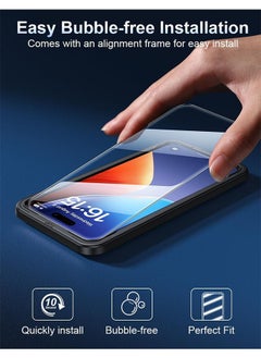 Generic 3 pcs Screen Protector for iPhone 15 pro [6.1 Inch] HD Tempered Glass Film with Easy Installation Frame, Ultra Clear  - Image 5