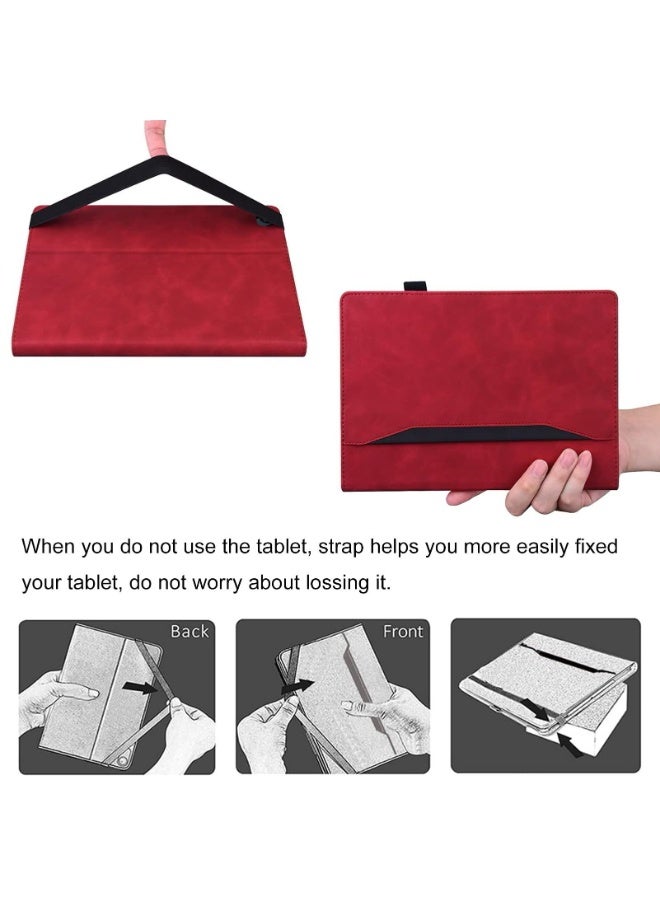 عام غطاء متوافق مع هونور باد X7 8.7 بوصة 2025، غلاف لوحي محفظة، غلاف كتاب رفيع ذكي مع حامل قلم. - Image 4