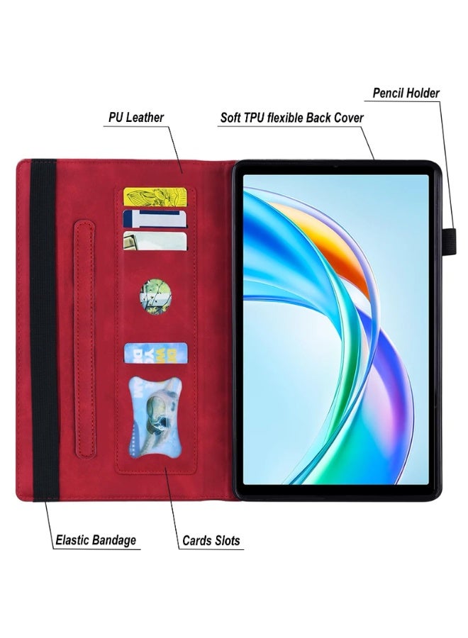 عام غطاء متوافق مع هونور باد X7 8.7 بوصة 2025، غلاف لوحي محفظة، غلاف كتاب رفيع ذكي مع حامل قلم. - Image 3