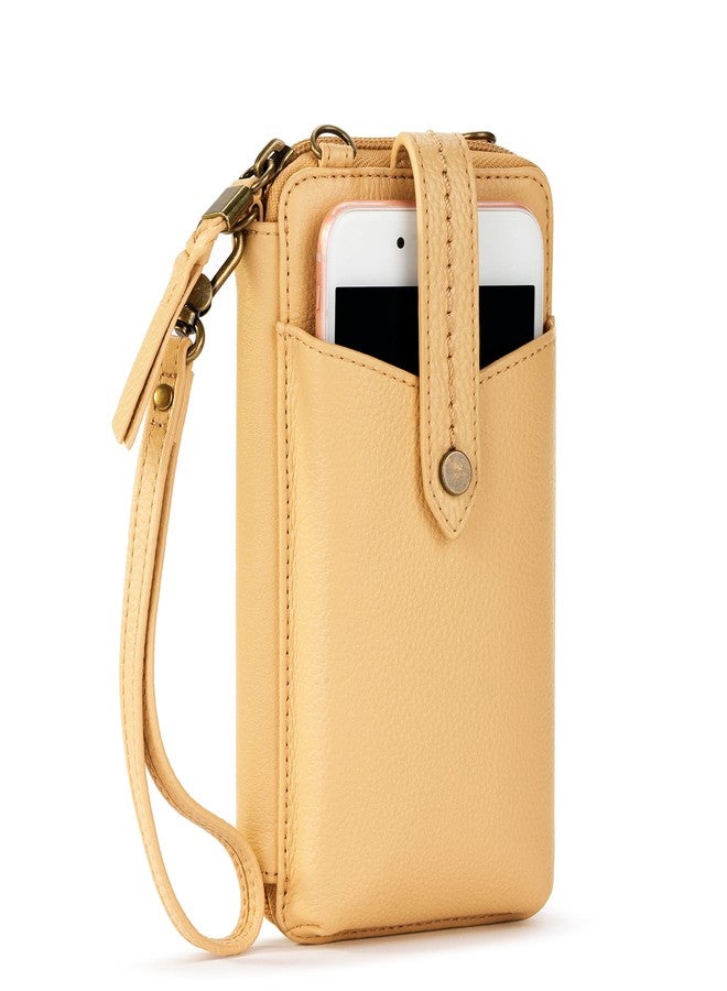 The Sak Silverlake Smartphone Crossbody Bag in Leather, Adjustable Strap, Buttercup - Image 2