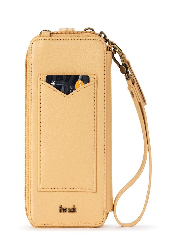 The Sak Silverlake Smartphone Crossbody Bag in Leather, Adjustable Strap, Buttercup - Image 4