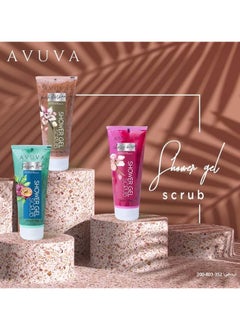 Avuva Avuva Shower Gel Scrub Vanilla Marshmallow 185 GM  - Image 5