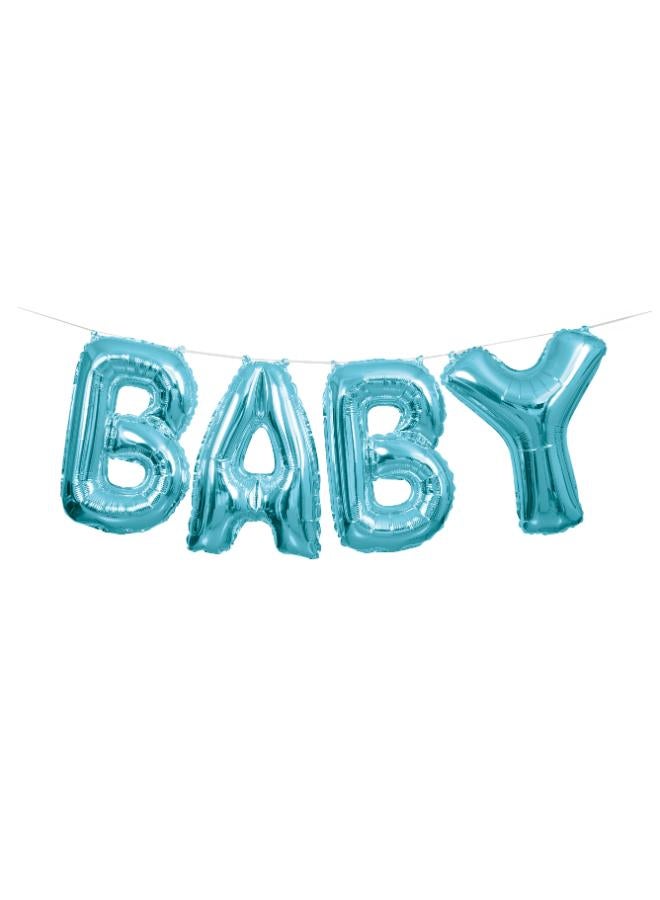 Unique Blue Baby Balloon Banner Kit - Image 1
