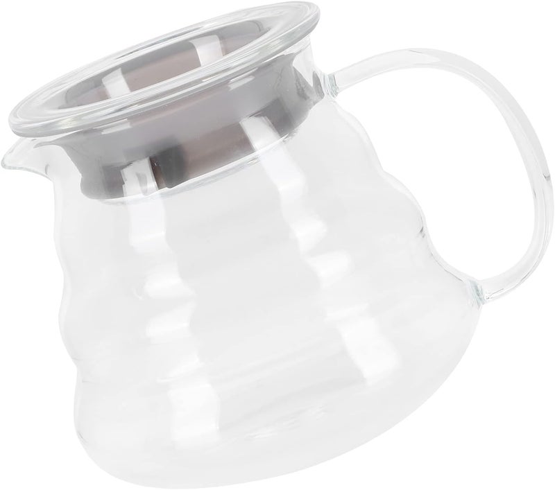 Glass Coffee Server Durable Clear Coffee Carafe for Home and Barista Use, EasytoClean Glass Pot for Kitchen Counter, 1 X Server (700ml) - Image 1