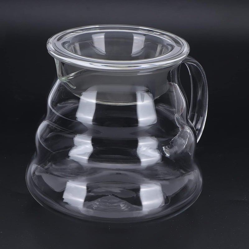 Glass Coffee Server Durable Clear Coffee Carafe for Home and Barista Use, EasytoClean Glass Pot for Kitchen Counter, 1 X Server (700ml) - Image 3