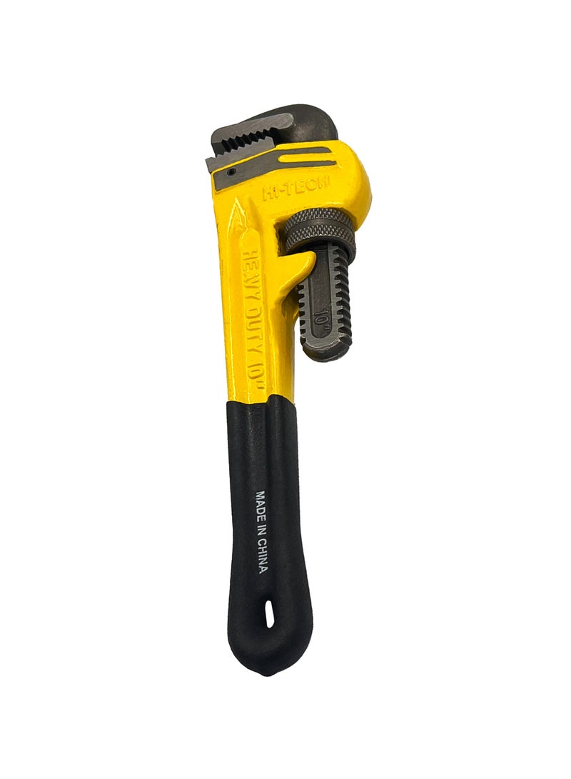 هاي-تيك مجموعة مفاتيح ربط الأنابيب شديدة التحمل 10 بوصة، 12 بوصة، 14 بوصة - مفاتيح ربط الأنابيب الفولاذية القابلة للتعديل للاستخدام في السباكة والغاز والنفط والاستخدام الصناعي - متينة ومضادة للانزلاق - Image 1