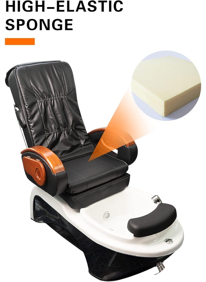 Meishida Electric Sofa Spa Chair Remote Control Settings, Electric Massager, Adjustable Chair & Foot Tub (Black)  - Image 3