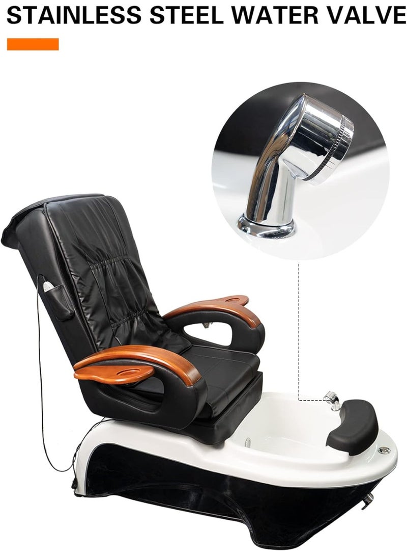 Meishida Electric Sofa Spa Chair Remote Control Settings, Electric Massager, Adjustable Chair & Foot Tub (Black)  - Image 4