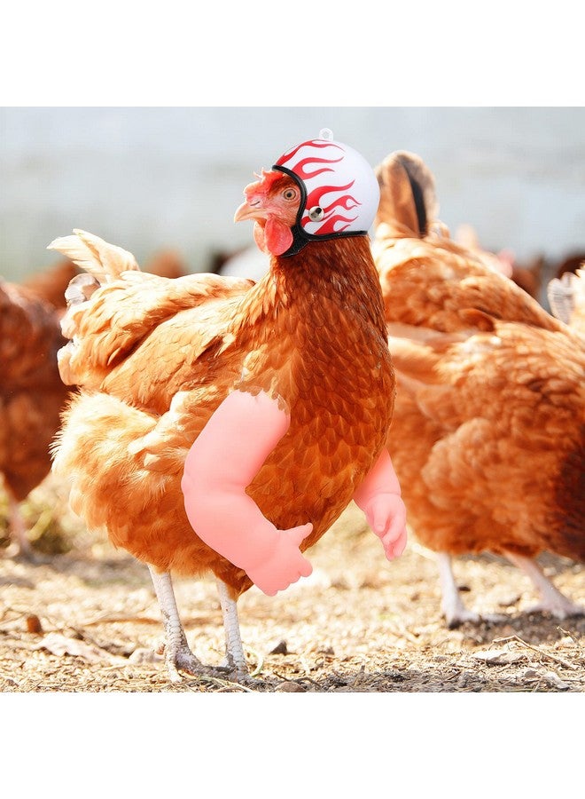 Gejoy 2 Pieces Chicken Toys Include Chicken Hats for Hens and Doll Arms for Small Pet Supplies Small Hens Animal Hats Doll Accessories to Put on Hens - Image 5