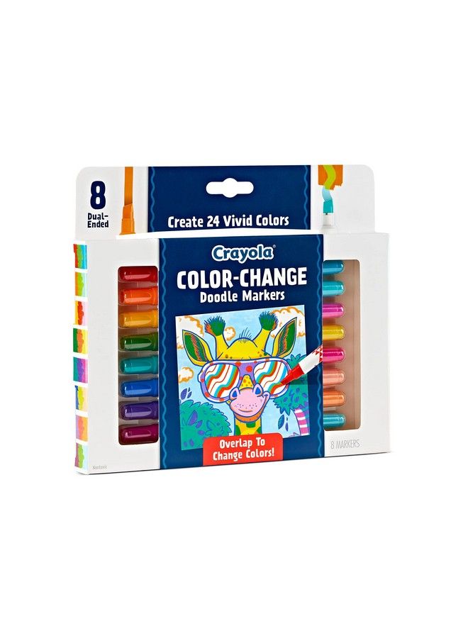 Crayola Color Changing Markers (8Ct) Assorted Colors Markers For Teens Pair With Adult Coloring Books Gift For Teens Nontoxic - Image 2