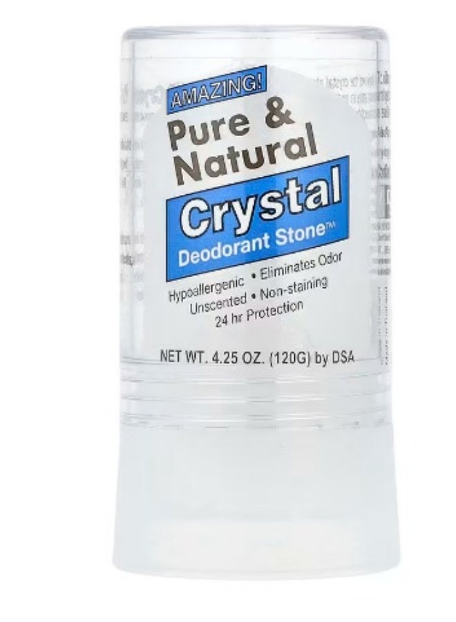 Thai Deodorant Stone, Pure & Natural, Crystal Deodorant Stone™, Unscented, 4.25 oz (120 g)