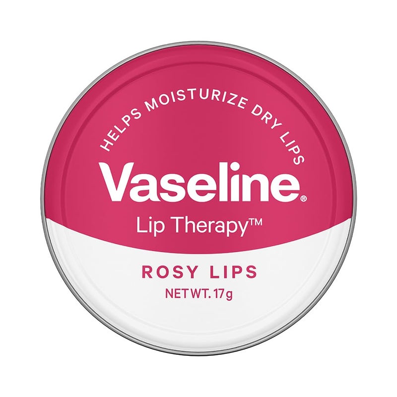 Vaseline Vaseline Lip Tins Rosy Lips 17 g Provides Hydration Sheer Pink Tint Glossy Shine - Image 1