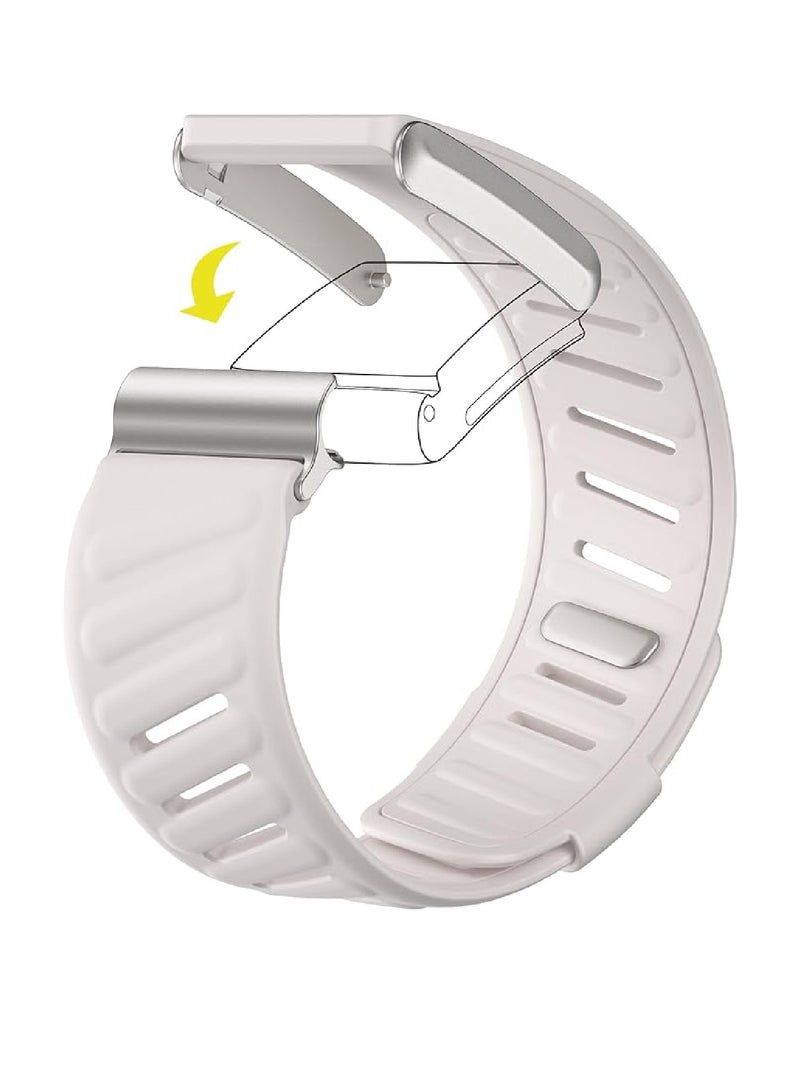 Compatible with WHOOP 4.0 Band, Comfort Durable Silicone Wristband, Soft Silicone Sports Loop Strap for Men  Women, with U Shapped Connector (Starlight) - Image 2