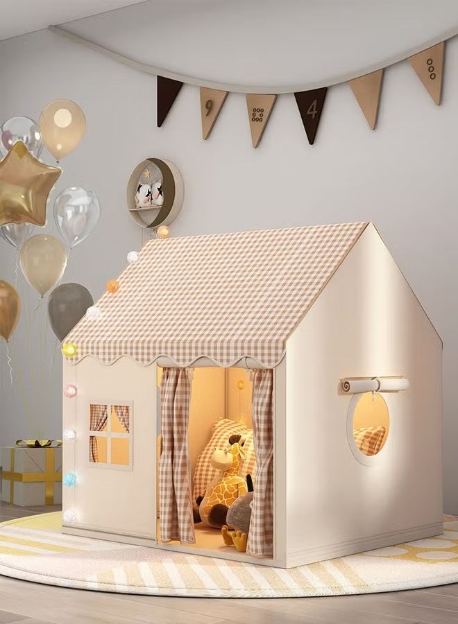 AETHER Kids Tent Kids Play Tent House Toddler Indoor Outdoor Play House Tent Washable Foldable with LED Ball Light Banner Windows Reading Corner Activity Center Toys for Boys Girls Gifts For Kids 3+ Years - Image 2