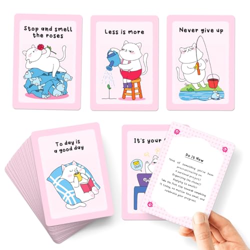 99FOX You are Pawsome Oracle Card Decks for Adults Teens Cat Inspiration Motivational - Image 5