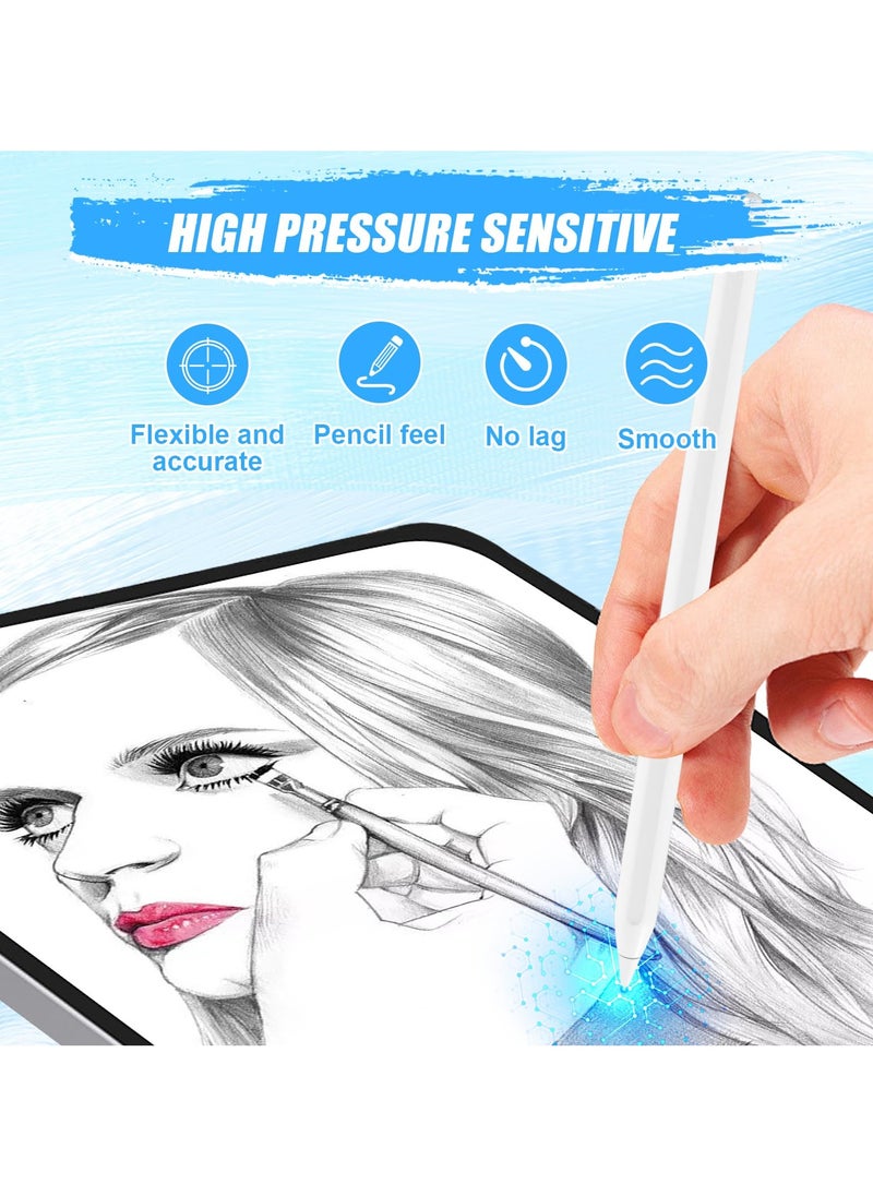 erorex Pencil Tips fit for 2nd 1st Gen USB-C iPad Pro Air Mini Pencil,0.78mm No Wear Out iPencil Fine Point Accurate Increasing Pen Nibs, Write Like A Real Pen,White  - Image 4