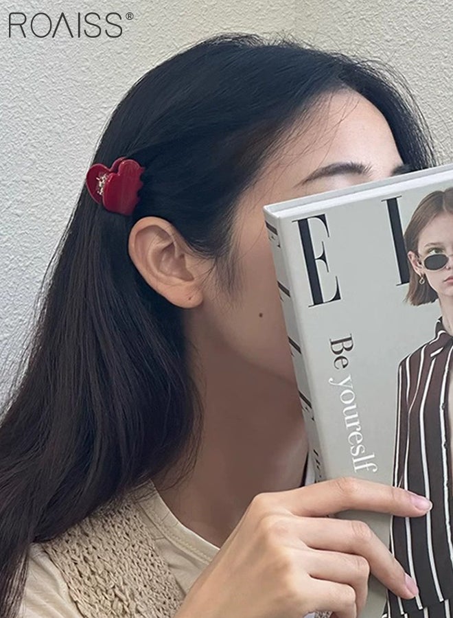 رويس 9 قطع من مشابك الشعر الصغيرة على شكل قلب، مشابك شعر أنيقة، إكسسوارات شعر عصرية وعصرية للجبين والجانب للاستخدام اليومي، إكسسوارات شعر الشاطئ - Image 3