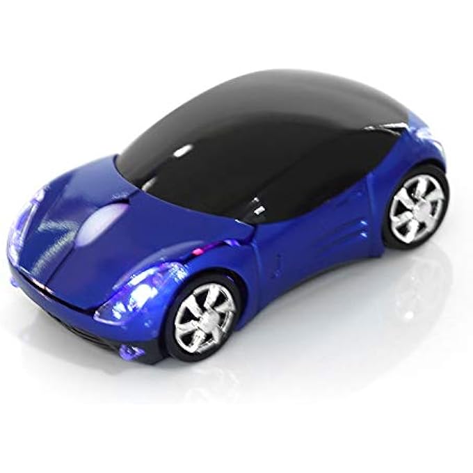 rayihni MOUSE, 2.4G MOUSE BLUETOOTH OPTICAL MOUSE 1600DPI FOR/ME/WINDOWS PC/TABLET GAMING OFFICE (BLUE) - Image 1