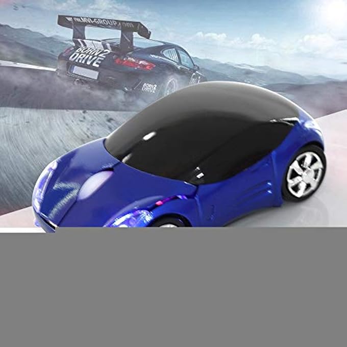 rayihni MOUSE, 2.4G MOUSE BLUETOOTH OPTICAL MOUSE 1600DPI FOR/ME/WINDOWS PC/TABLET GAMING OFFICE (BLUE) - Image 2