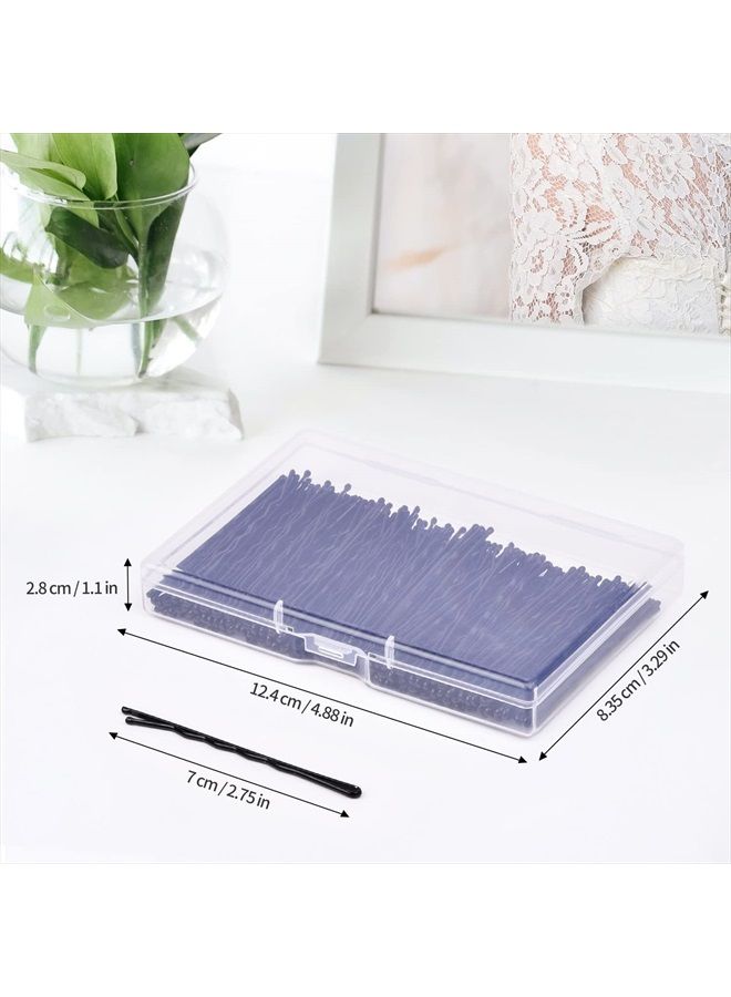 MORGLES Bobby Pins, MORGLES Black Bobby Pins for Hair Bob Pins Bulk with Box 120 Count (Black,2 inch) - Image 2