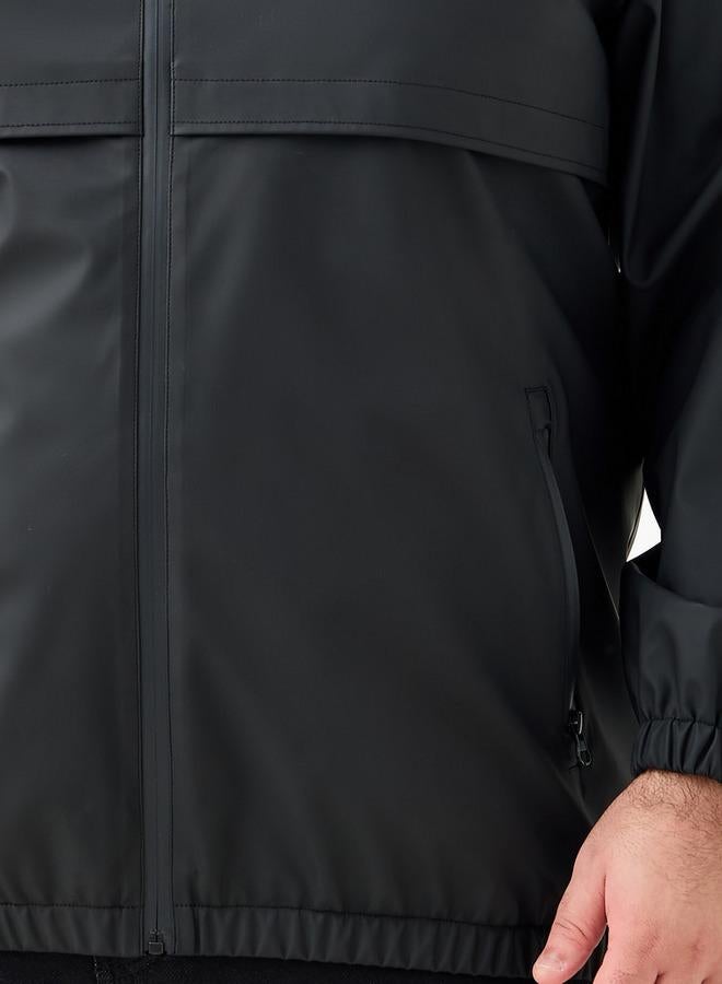 Maxim Men Regular Fit Hooded Longline Jacket - Image 3