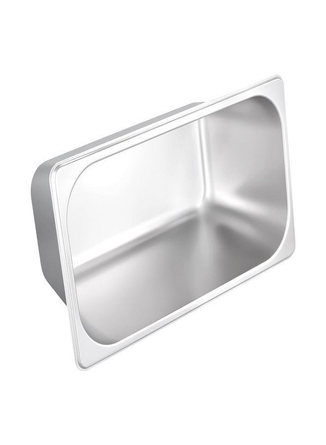 SINJEUN 6 Pack 1/3 Size Anti-Jam Hotel Pans, 6 Inch Deep Steam Table Pan, Metal Food Storage Pan for Home, Restaurant, Buffet - Image 5