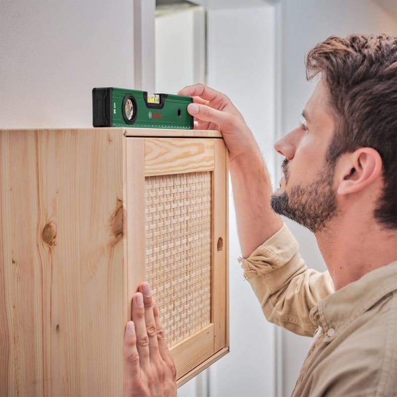 BOSCH Spirit Level 25cm | Compact & Practical for Small to Medium-Leveling Tasks | High-Precision Vials for Accurate Measurements | Durable Aluminum Construction for Lightweight Strength - Image 3