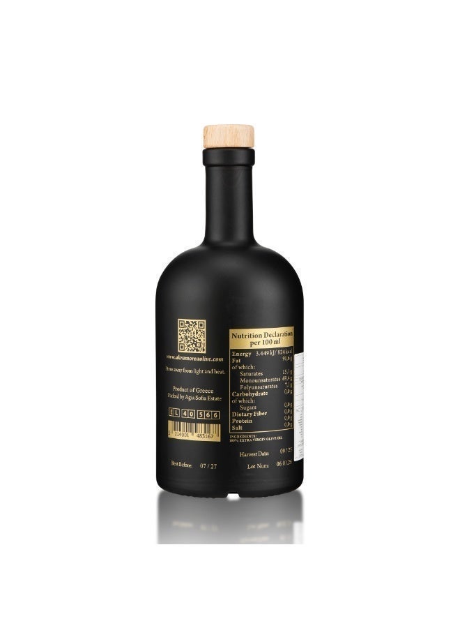 Akra Morea Premium Early Harvest Greek Extra Virgin Olive Oil (500ml) | High Polyphenol EVOO 617 mg/kg (1136 BO) As Tyrosol | Cold Pressed, Hand Picked, High Phenolic Greek Olive Oil - Image 2