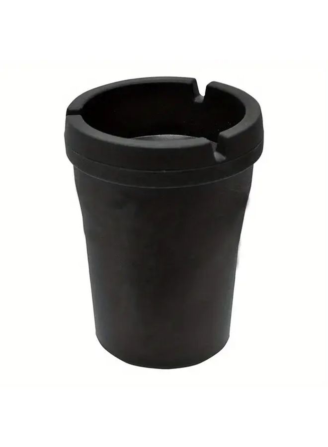 Portable Car Ashtray Open Top Smokeless Design Durable Black Plastic Easy Clean - Image 4