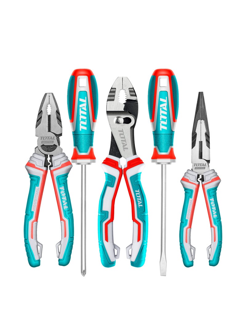 توتال طقم أدوات احترافي من توتال، مكون من 135 قطعة، يشمل أطقم مقابس وأدوات يدوية للميكانيكيين، مع حقيبة حمل مريحة - Image 5