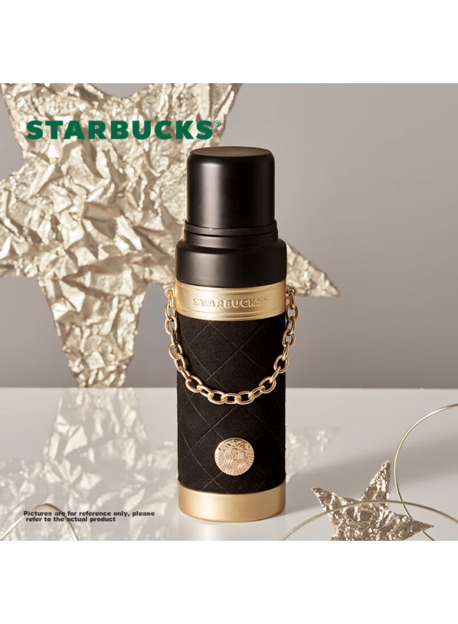 Starbucks كوب ستاربكس فلو الذهبي المصنوع من الفولاذ المقاوم للصدأ 580 مل، كوب سيارة محمول، هدية قيسى - Image 5