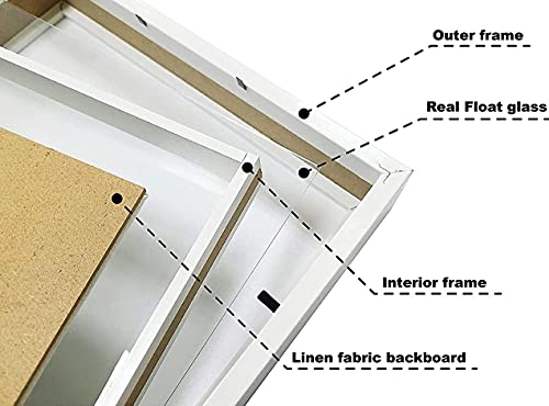 Studio Decor White Belmont Shadow Box by Studio Décor® - Image 3