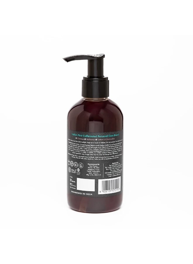 إم كافيين غسول للجسم بقهوة الكافيين مع الكاكاو | مزيل للتسمير وتنظيف عميق | غني بفيتامين هـ وبرائحة الشوكولاتة المنعشة | جل استحمام | مناسب لجميع أنواع البشرة | للرجال والنساء - ٢٠٠ مل - Image 2