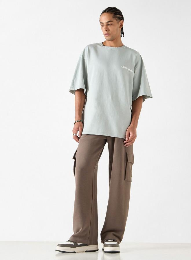 SP Characters Celestials Print Crew Neck T-shirt with Short Sleeves - Image 2