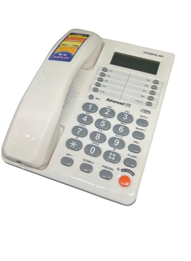 Corded Telephone Landline with Caller ID Call Waiting Hands-Free Cable Telephone for Home Office Hotel - Image 1
