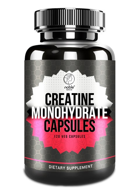 Creatine Monohydrate Capsules - 120 Veg Capsules