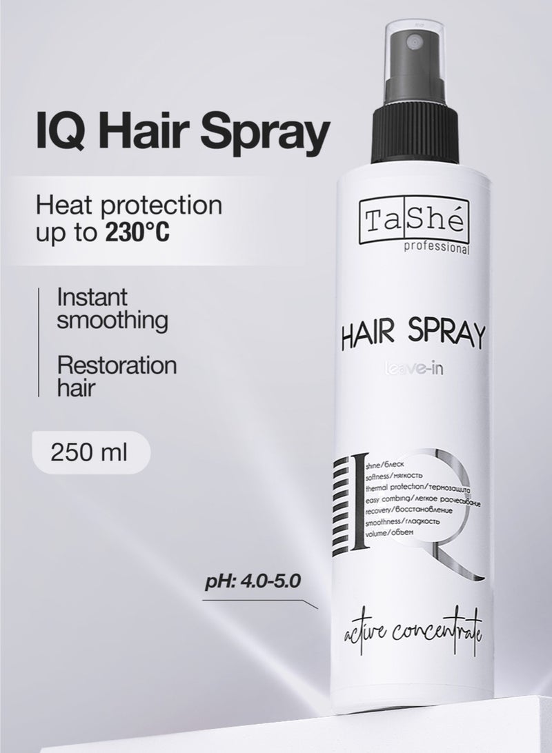 تاش بخاخ شعر فلاريو LEAVE-IN IQ بحجم 250 مل | يخفف من هشاشة وجفاف الشعر، ويمنحه النعومة والملمس الحريري واللمعان | مناسب لجميع أنواع الشعر من TaShe Professional. - Image 1