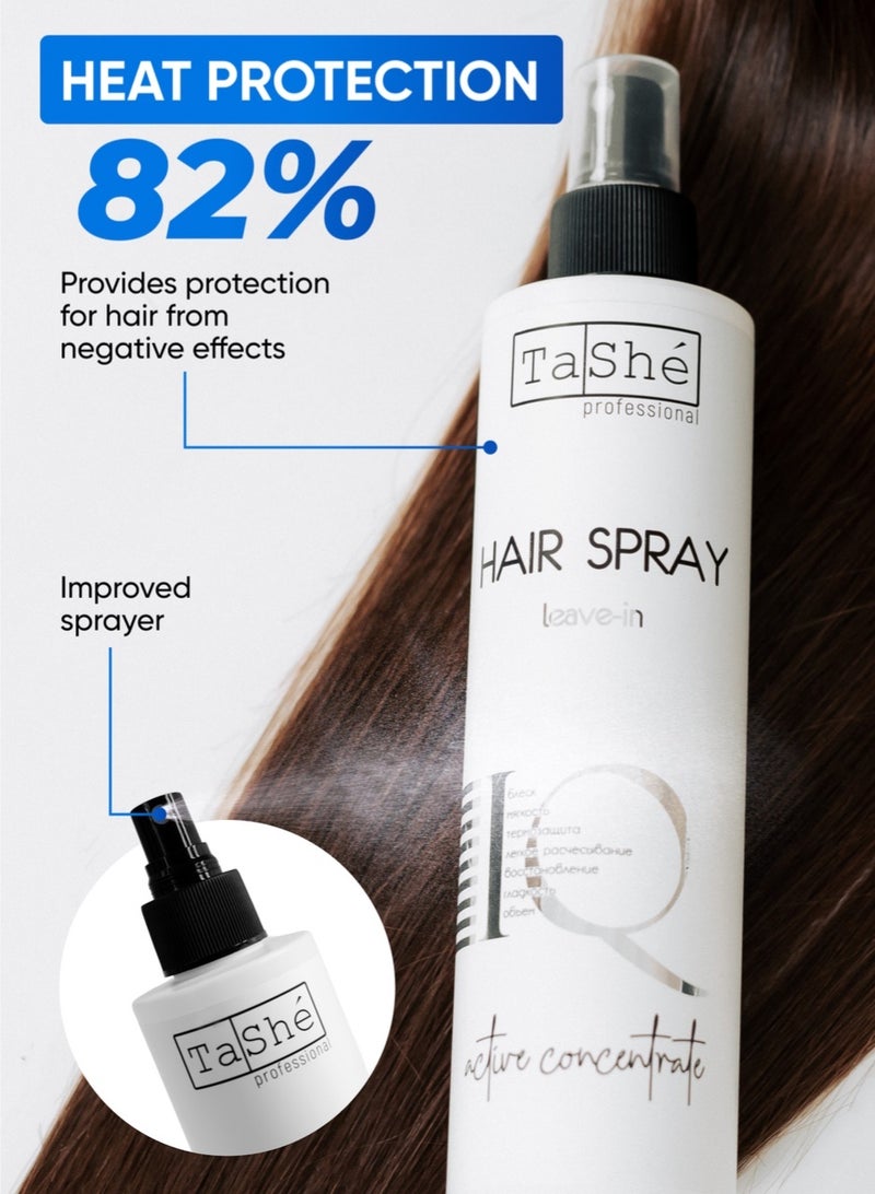 تاش بخاخ شعر فلاريو LEAVE-IN IQ بحجم 250 مل | يخفف من هشاشة وجفاف الشعر، ويمنحه النعومة والملمس الحريري واللمعان | مناسب لجميع أنواع الشعر من TaShe Professional. - Image 4