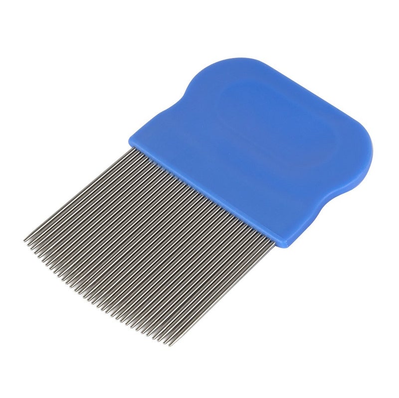 EZY DOSE Kids Lice Comb, Effective for Head Lice, Eggs and Nit Removal, Works with Any Lice Treatment, Suitable for Any Type of Hair, Safe for Baby, Kids and Adults, Blue, BPA Free - Image 1