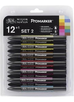 Winsor Newton Promarker Graphic Pen Set 1 12 Li 0290023  - Image 1
