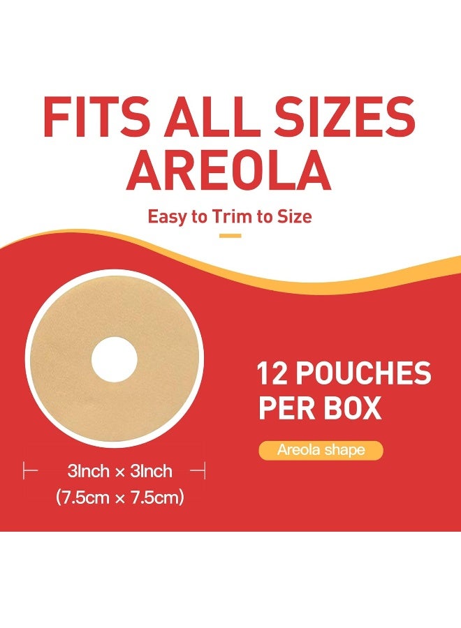 Nubical Silicone Scar Sheets for Breast 12 Pack - Medical Scar Removal Sheets - Silicone Sheet Breast Post Surgery Supplies for Scars Treatment - Areola Gel Circles (3 IN) - Image 3