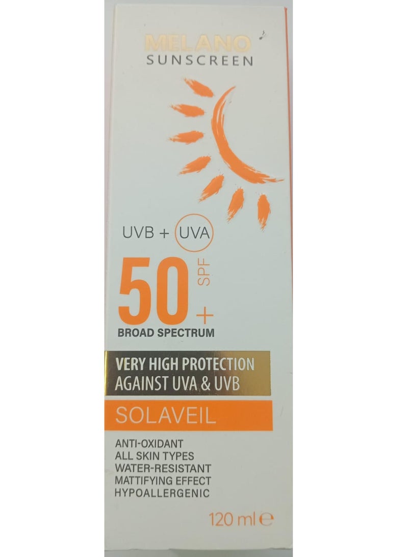 MELANO SunScreen Very High Protection Against UVA And UVB 120 ML - Image 2