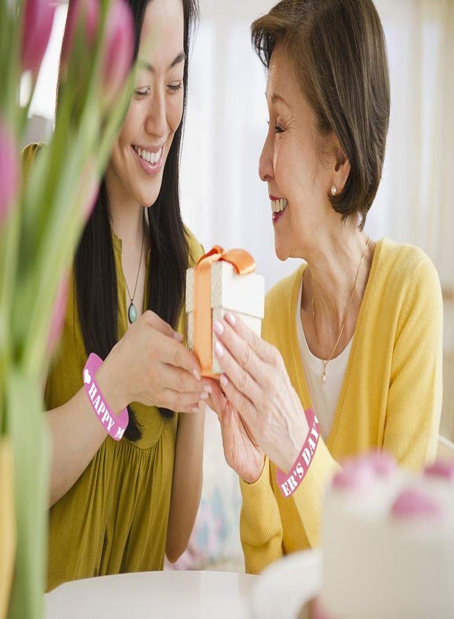 CupaPlay 24 PCS Mother's Day Party Favors Rubber Bracelets - Mothers Party Supplies Goodie Bag Stuffers Fillers Silicone Wristbands - Image 5