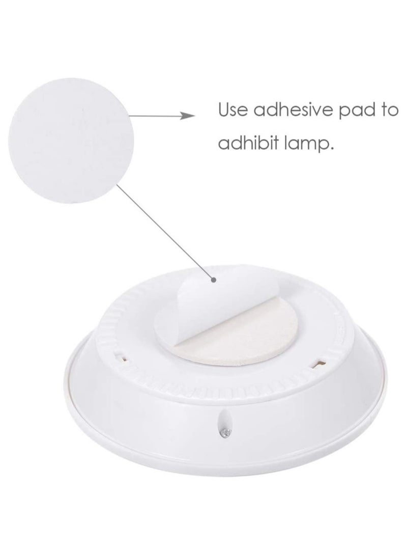 ELTRAZONE 1W COB LED Puck Light 6 Pack with Remote Controller Brightness Adjustable Wireless Dimmable Touch Sensor Control Night Lamp Under Cabinet Lighting Battery Powered Operated for Cabinet Wall  - Image 2