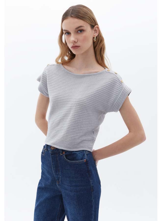 OXXO Ladies Knitted T-SHIRT  - Image 1