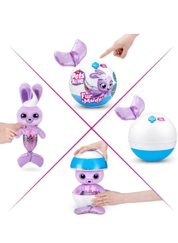 Pets Alive Furmaids Stuffed Animal, Surprises To Unbox, Including Mermaid Accessories For Shimmering Fun - Assorted/Style May Vary - Image 4